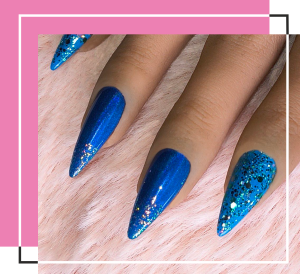 Deep Blue Ozean Nails