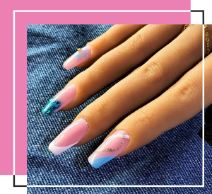Deep Blue Ozean Nails