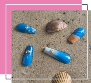 Collection of Ocean Style Nails